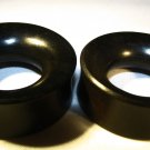 EBONY wood, earlet, ear flesh tunnel, gauges, spacers, 2g 0g 00g - 11/4"