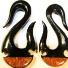 horn organic tribal gauge spirals plugs 2g 0g 00g