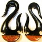 horn organic tribal gauge spirals plugs 2g 0g 00g