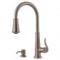 Price Pfister 026-4YPE Ashfield Kitchen Faucet with SideSpreay and Soap Dispenser Rustic Pewter