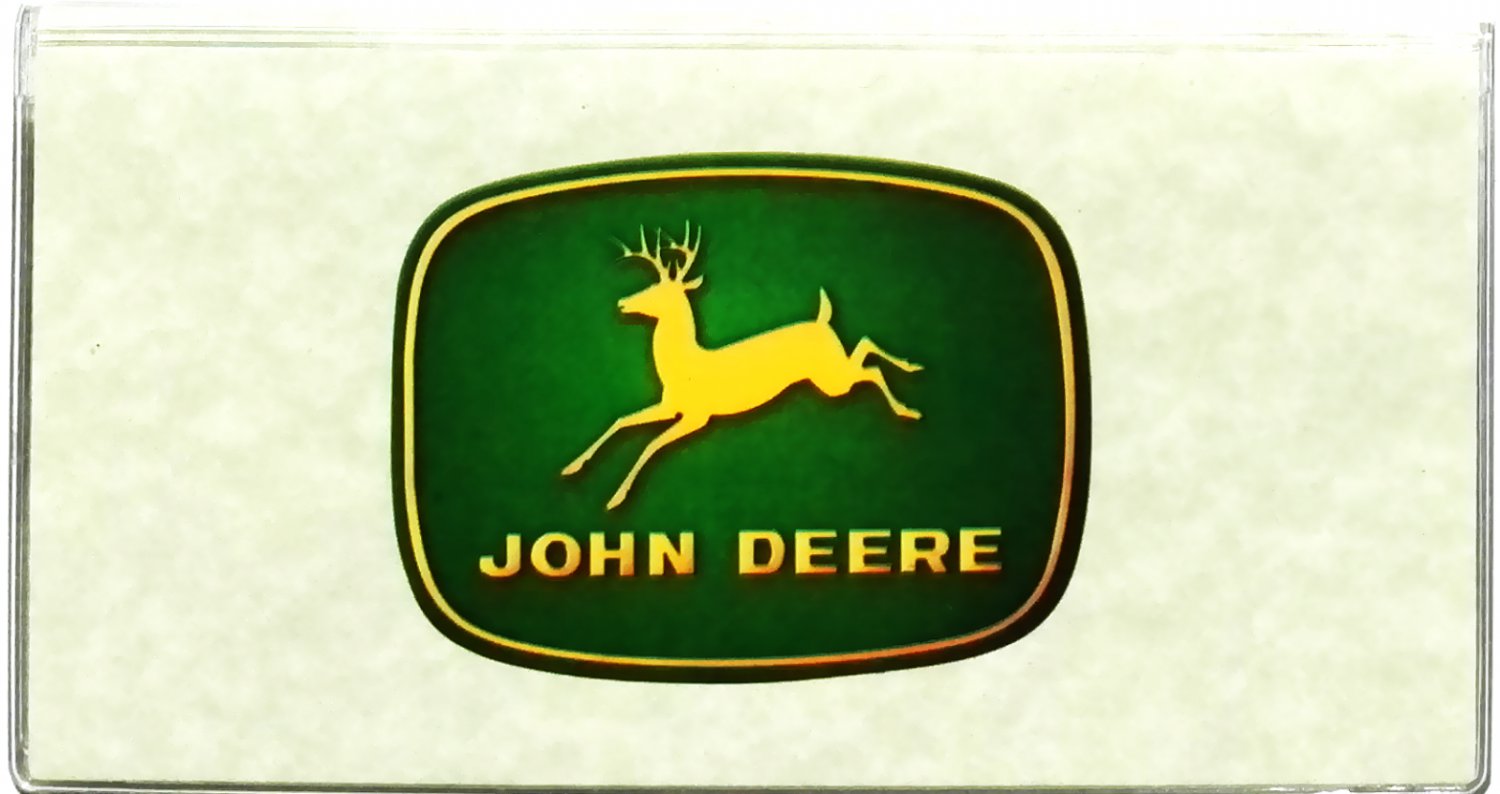 tractor John Deere Checkbook Cover w/ Transaction Register cr306