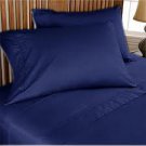 NEW 1000TC 4PCs BED SHEET SET QUEEN SOLID NAVYBLUE 100% EGYPTIAN COTTON