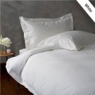 600TC SOLID FULL/QUEEN 3PC WHITE DUVET/DOONA/QUILT COVER SET 100% EGYPTIAN COTTON