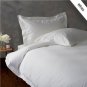 600TC SOLID FULL/QUEEN 3PC WHITE DUVET/DOONA/QUILT COVER SET 100% EGYPTIAN COTTON