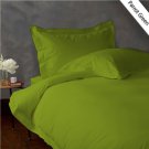 600TC SOLID FULL/QUEEN 3PC SAGE DUVET/DOONA/QUILT COVER SET 100% EGYPTIAN COTTON