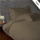 600TC SOLID FULL/QUEEN 3PC TAUPE DUVET/DOONA/QUILT COVER SET 100% EGYPTIAN COTTON