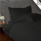 1000TC SOLID FULL/QUEEN 3PC ELEPHANT GREY DUVET/DOONA/QUILT COVER SET 100% EGYPTIAN COTTON