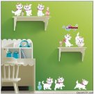 White Cat Wall Stickers  DS-58388