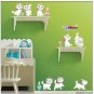 White Cat Wall Stickers  DS-58388