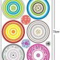 Circular Pattern Wall Stickers KR-0018