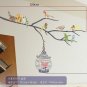 Color Birds Cages Wall Stickers PS-58073