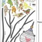 Color Birds Cages Wall Stickers PS-58073