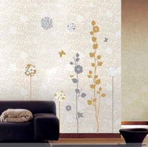 Silver Tree Wall Stickers PS-58067