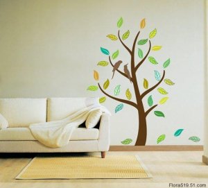 Flower Tree Wall Stickers PL-58101