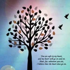 Three-color Tree Wall Stickers NFT-34 (S)