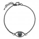 Evil Eye Diamond-Moonstone Bracelet