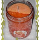 DIAMOND GLOWIN GLASS TWIST of TANGERINE