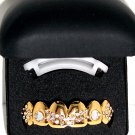 Gold Colored Clear Stone Grillz