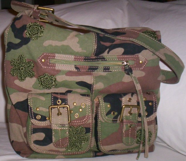 The Sak Boardwalk Cammo Print Shoulder Bag