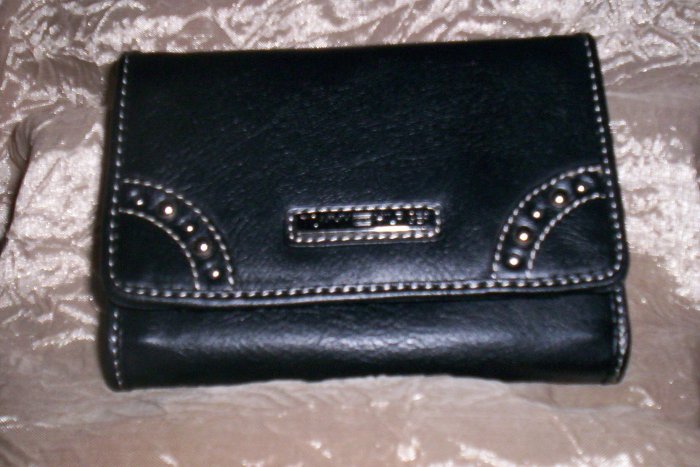 Tommy Hilfiger New Picture That Black Leather French Purse Wallet