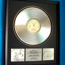 METALLICA PLATINUM RECORD AWARD "JUSTICE FOR ALL"