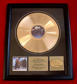 STEVIE RAY VAUGHAN GOLD RECORD AWARD "SOUL TO SOUL"