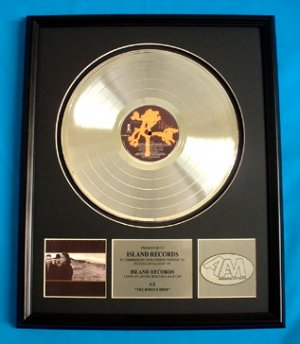 U2 PLATINUM RECORD AWARD "JOSHUA TREE"