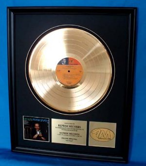 FRANK SINATRA GOLD RECORD AWARD "MY WAY"