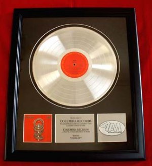 TOTO PLATINUM RECORD AWARD