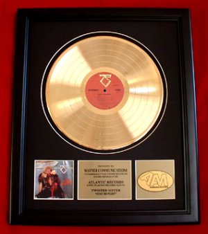 TWISTED SISTER GOLD RECORD AWARD
