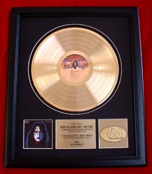 KISS ACE FREHLEY GOLD RECORD AWARD
