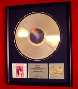 CHER GOLD RECORD AWARD - GREATEST HITS