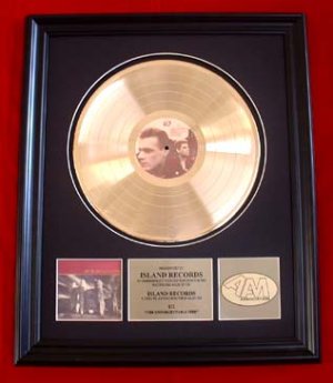 U2 GOLD RECORD AWARD "THE UNFORGETTABLE FIRE"