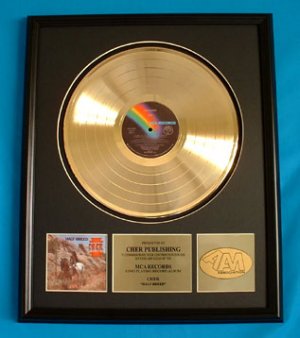 CHER GOLD RECORD AWARD "HALF BREED"