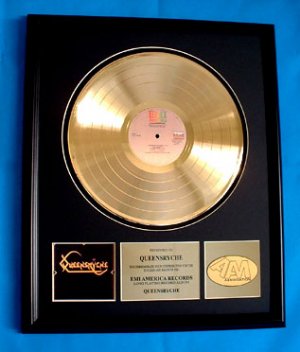 QUEENSRYCHE GOLD RECORD AWARD