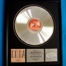 LED ZEPPELIN PLATINUM RECORD AWARD "CODA"