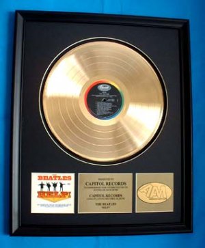 THE BEATLES GOLD RECORD AWARD "HELP!"