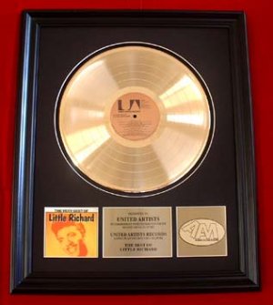 LITTLE RICHARD GOLD RECORD AWARD