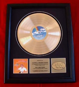 AMERICAN GRAFFITI GOLD RECORD AWARD