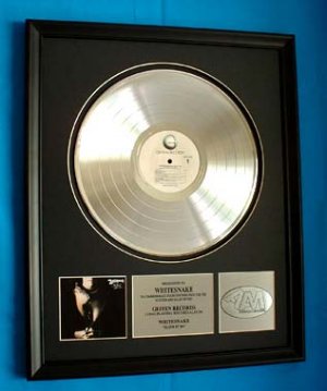 WHITE SNAKE PLATINUM RECORD AWARD "SLIDE IT IN"