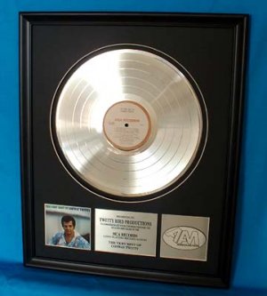 CONWAY TWITTY PLATINUM RECORD AWARD