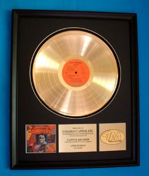 ANNE MURRAY GOLD RECORD AWARD "SNOW BIRD"