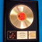 SONNY & CHER "LIVE" GOLD RECORD AWARD