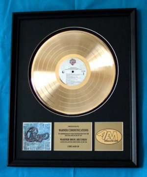 CHICAGO 18 GOLD RECORD AWARD