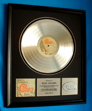 CHICAGO XI PLATINUM RECORD AWARD