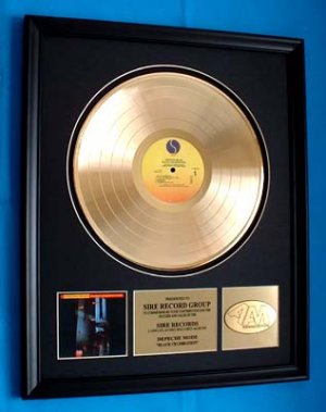 DEPECHE MODE GOLD RECORD AWARD