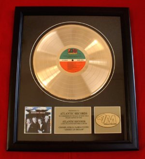 CROSBY, STILLS, NASH & YOUNG GOLD RECORD AWARD