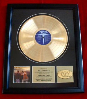 THE RIGHTEOUS BROTHERS GOLD RECORD AWARD