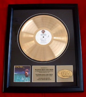 DAVID LEE ROTH GOLD RECORD AWARD "CRAZY FROM THE HEAT"