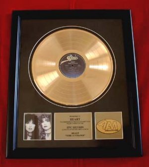 HEART GOLD RECORD AWARD "BEBE LE STRANGE"